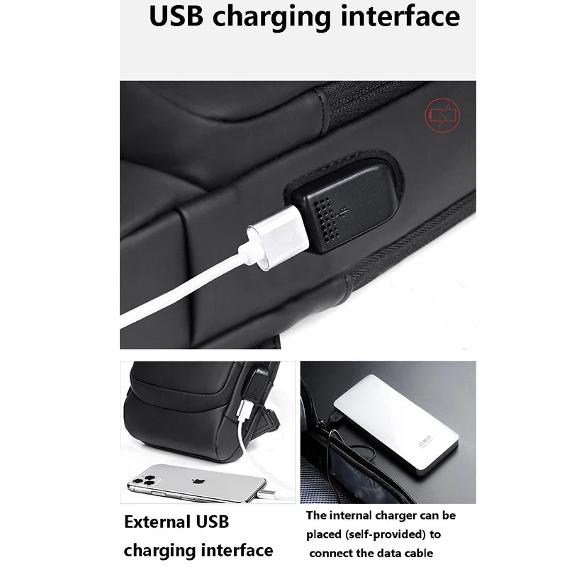Multifunction Anti-Theft USB Shoulder Bag