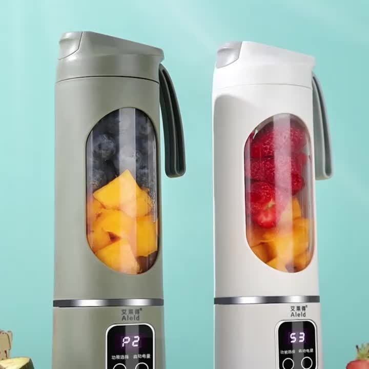 Portable USB-Rechargeable Blender & Juicer - Easy Clean, Perfect for Fruit & Vegetable Drinks.