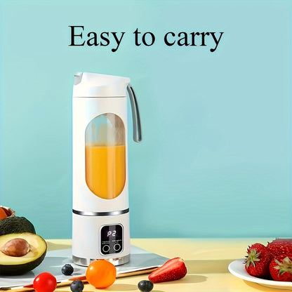 Portable USB-Rechargeable Blender & Juicer - Easy Clean, Perfect for Fruit & Vegetable Drinks.