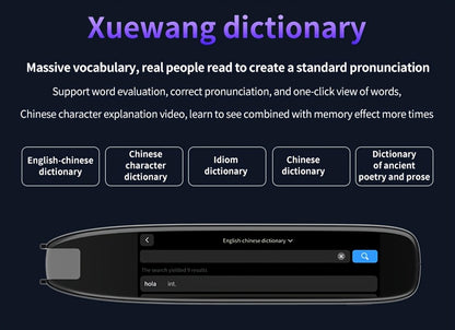142-Language Translation Pen – OCR Scanning, Text-to-Speech, AI Translation, Wireless, Rechargeable