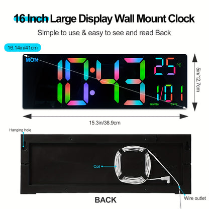 16-Inch LED Wall digital Clock