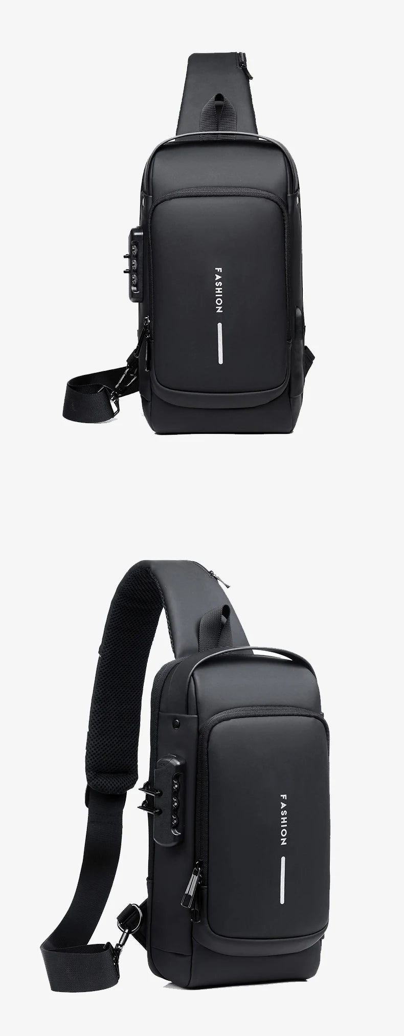 Multifunction Anti-Theft USB Shoulder Bag
