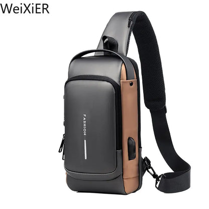 Multifunction Anti-Theft USB Shoulder Bag