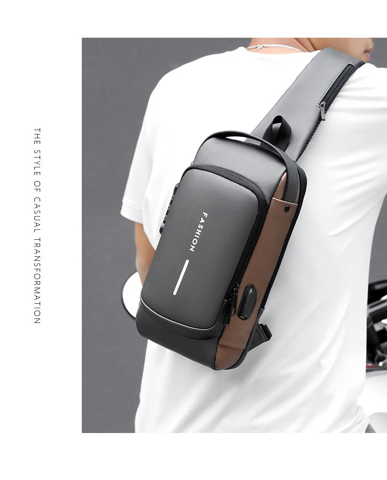 Multifunction Anti-Theft USB Shoulder Bag