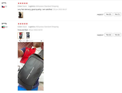 Multifunction Anti-Theft USB Shoulder Bag