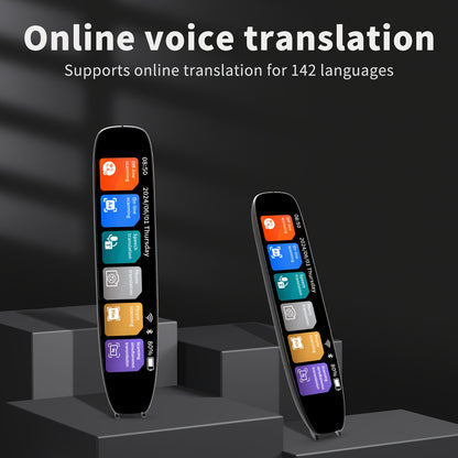 142-Language Translation Pen – OCR Scanning, Text-to-Speech, AI Translation, Wireless, Rechargeable