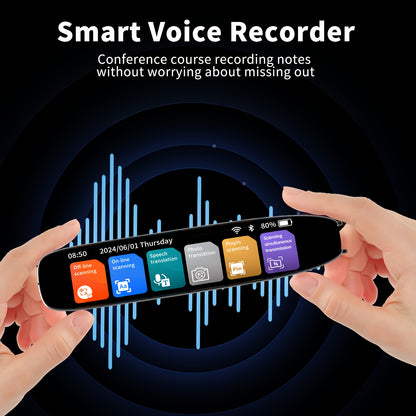 142-Language Translation Pen – OCR Scanning, Text-to-Speech, AI Translation, Wireless, Rechargeable