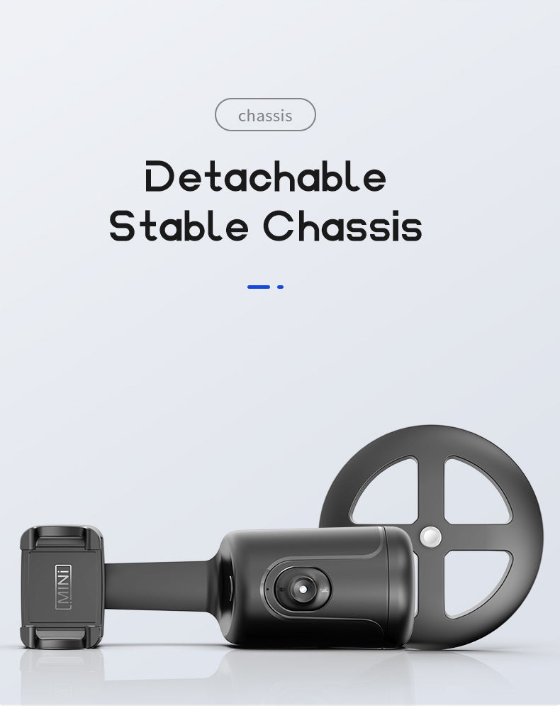 Auto Face Tracking Tripod – 360° Smart Motion, No App Required, Rechargeable, Black